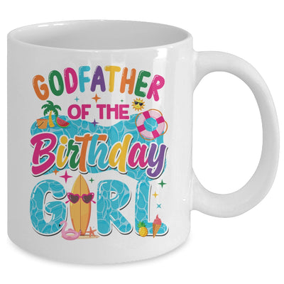 Godfather Of The Birthday Girl Pool Party Beach Family Matching Mug | siriusteestore