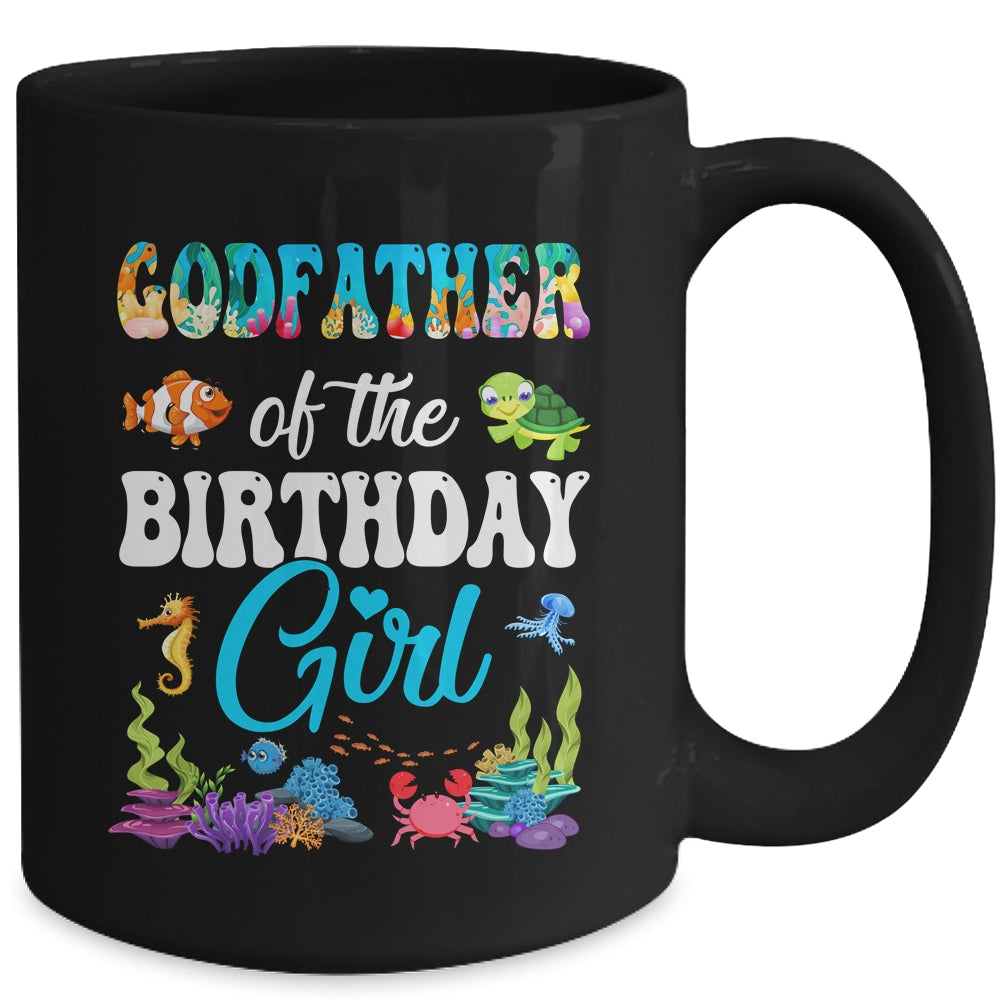 Godfather Of The Birthday Girl Sea Fish Ocean Aquarium Party Mug | siriusteestore
