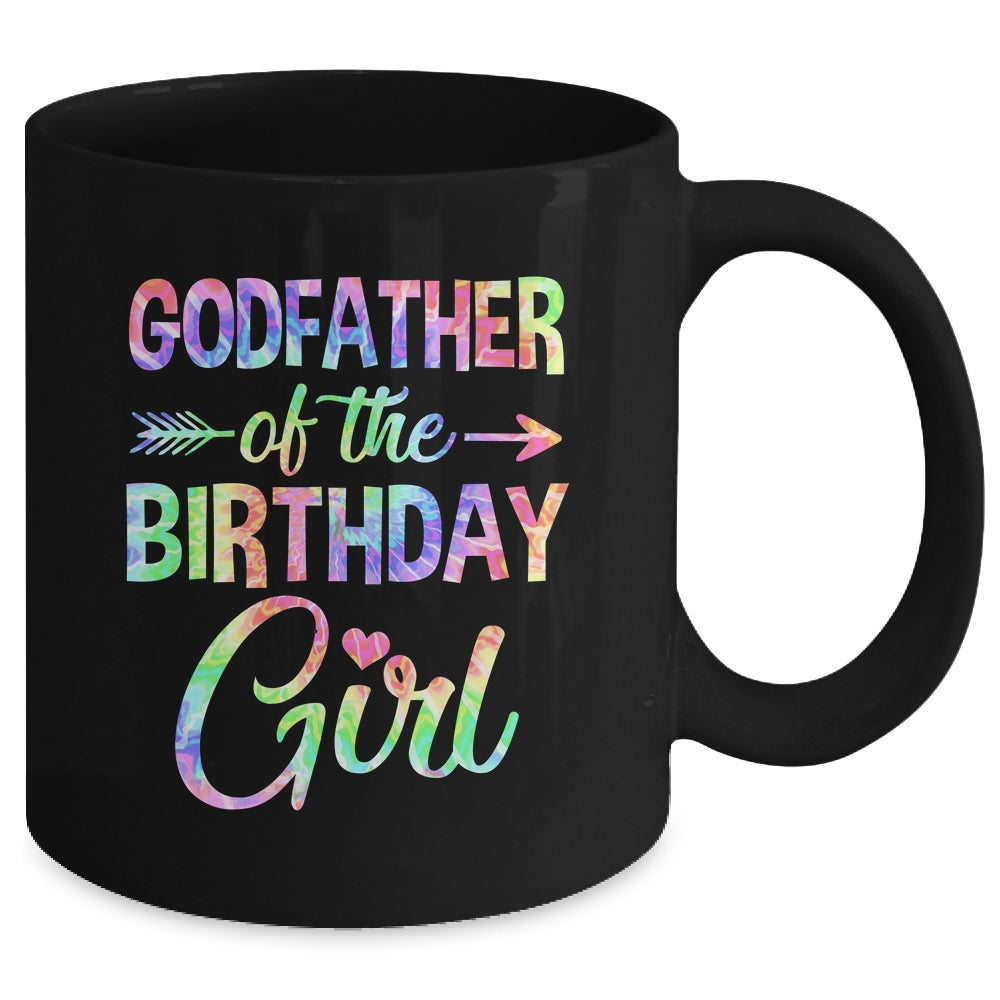 Godfather Of The Birthday Girl Tie Dye 1st Birthday Girl Mug | siriusteestore