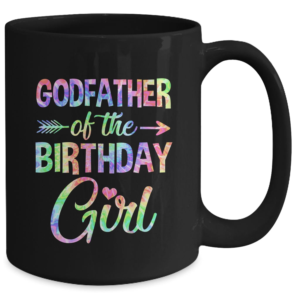 Godfather Of The Birthday Girl Tie Dye 1st Birthday Girl Mug | siriusteestore