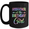 Godfather Of The Birthday Girl Tie Dye 1st Birthday Girl Mug | siriusteestore