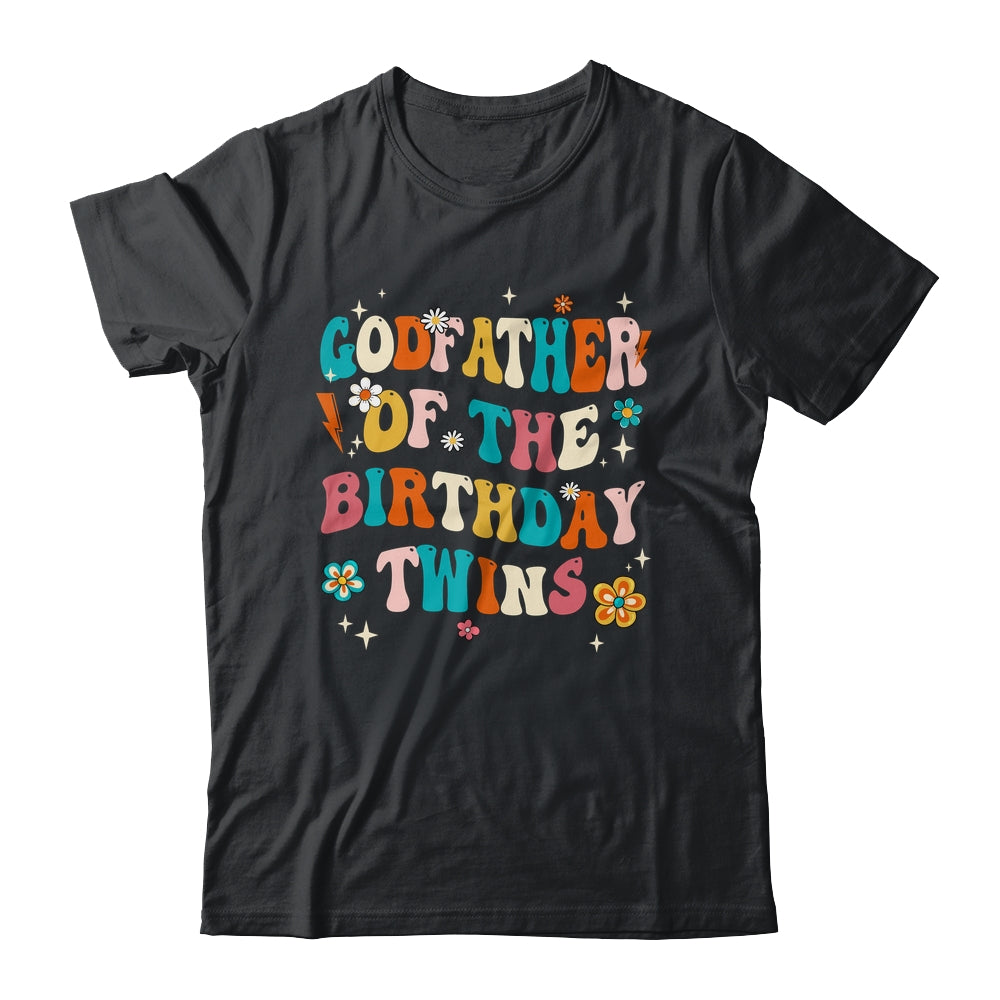 Godfather Of The Birthday Twins Boys Girls Party Retro Bday Shirt & Hoodie | siriusteestore