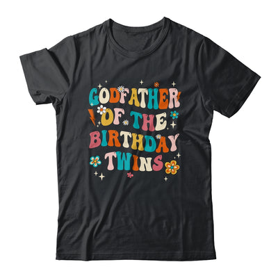 Godfather Of The Birthday Twins Boys Girls Party Retro Bday Shirt & Hoodie | siriusteestore