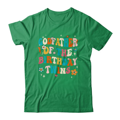 Godfather Of The Birthday Twins Boys Girls Party Retro Bday Shirt & Hoodie | siriusteestore