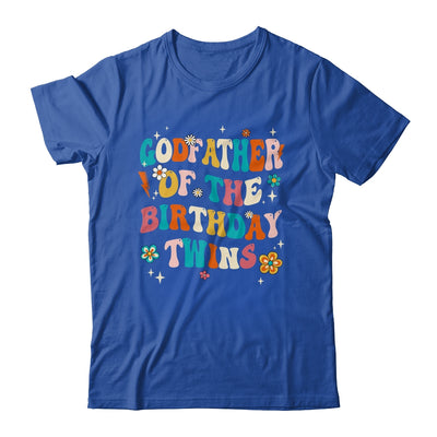 Godfather Of The Birthday Twins Boys Girls Party Retro Bday Shirt & Hoodie | siriusteestore