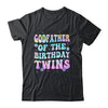 Godfather Of The Birthday Twins Girls Kids Party Retro Bday Shirt & Hoodie | siriusteestore