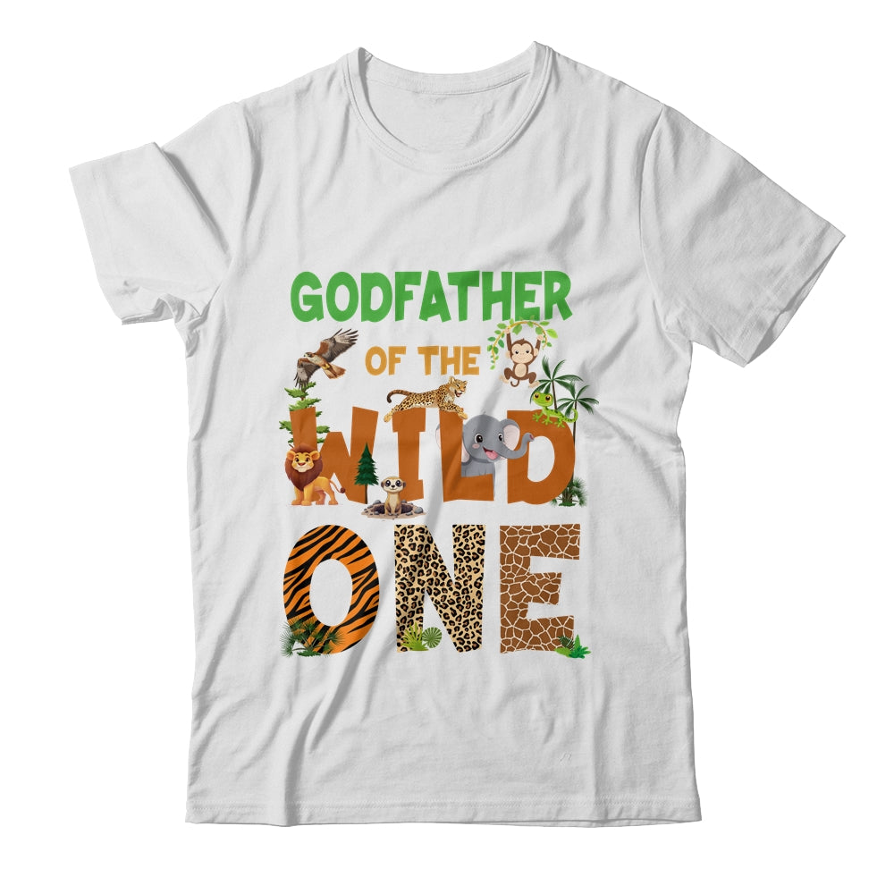 Godfather Of The Birthday Wild One Safari Birthday Boy Family Shirt & Hoodie | siriusteestore