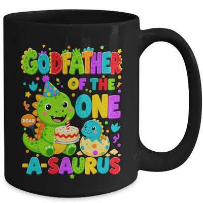 Godfather Of The One-A-Saurus 1St Birthday Boy T-Rex Dinosaur Mug | siriusteestore