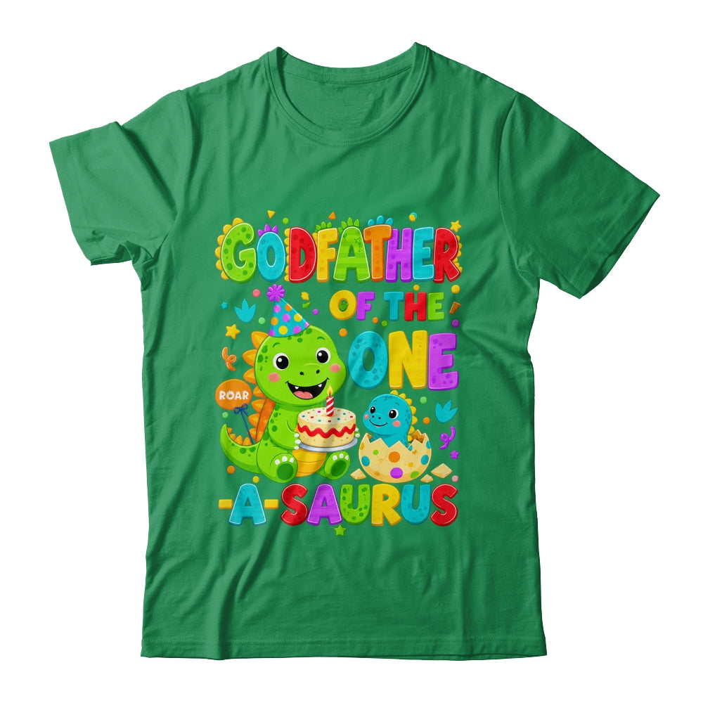 Godfather Of The One-A-Saurus 1St Birthday Boy T-Rex Dinosaur Shirt & Hoodie | siriusteestore