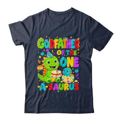 Godfather Of The One-A-Saurus 1St Birthday Boy T-Rex Dinosaur Shirt & Hoodie | siriusteestore