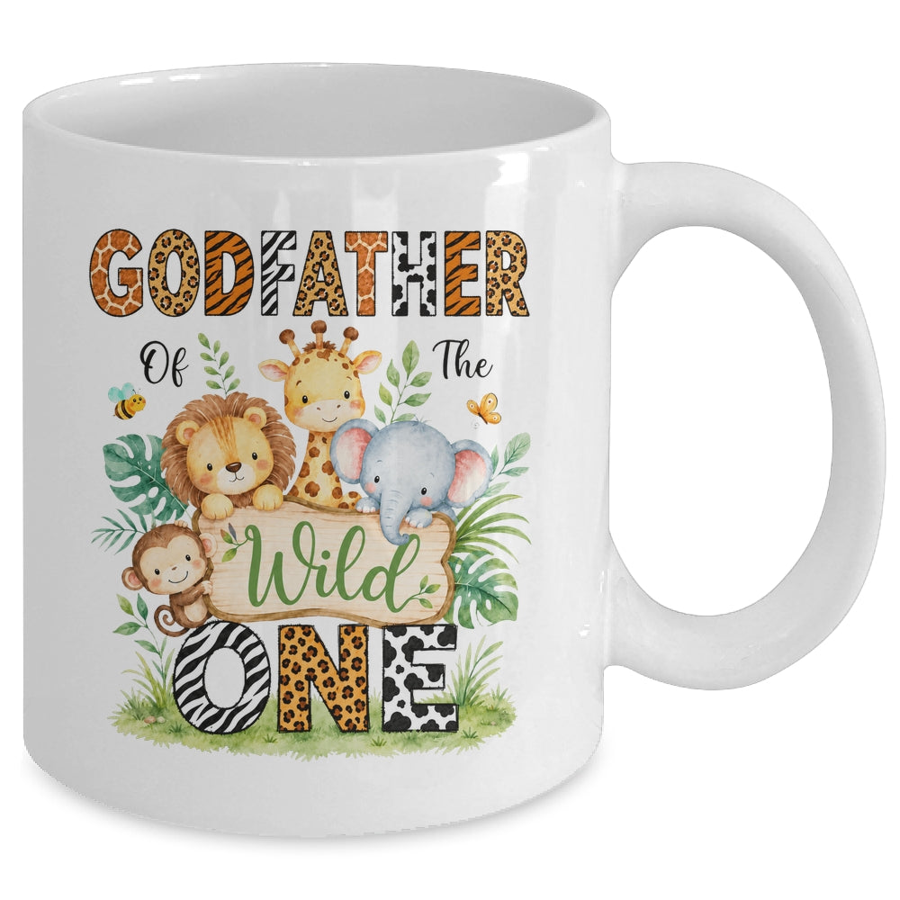 Godfather Of The Wild One First Birthday Boy Jungle Safari Mug | siriusteestore