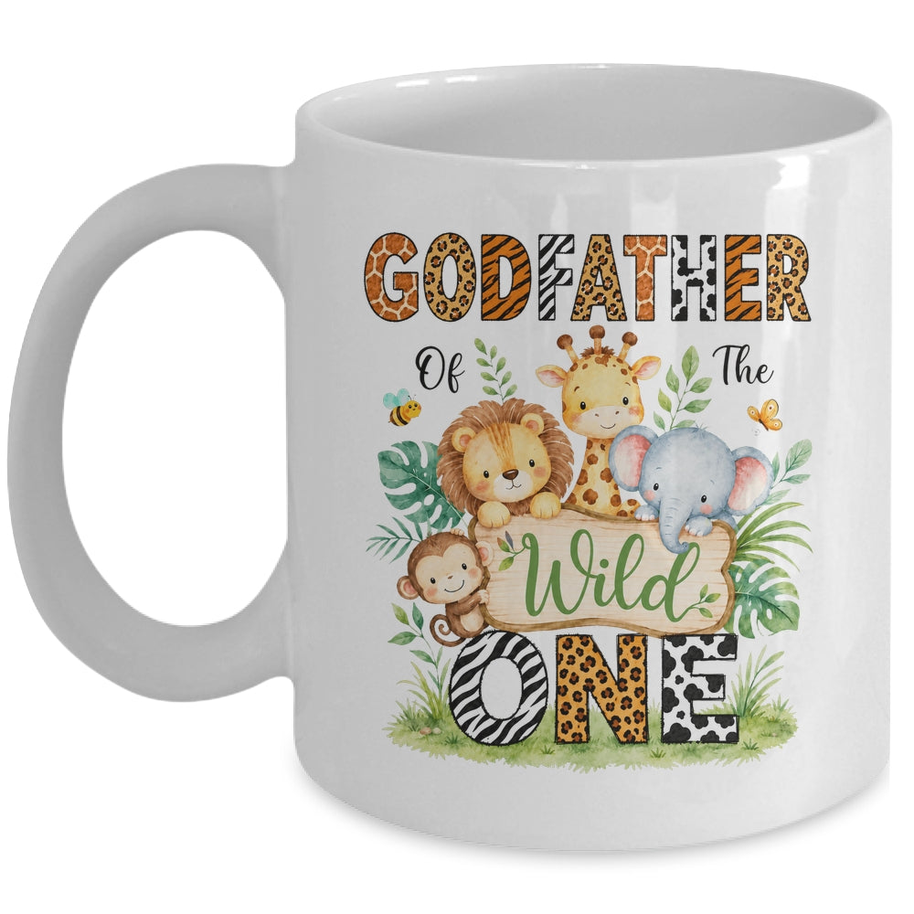 Godfather Of The Wild One First Birthday Boy Jungle Safari Mug | siriusteestore