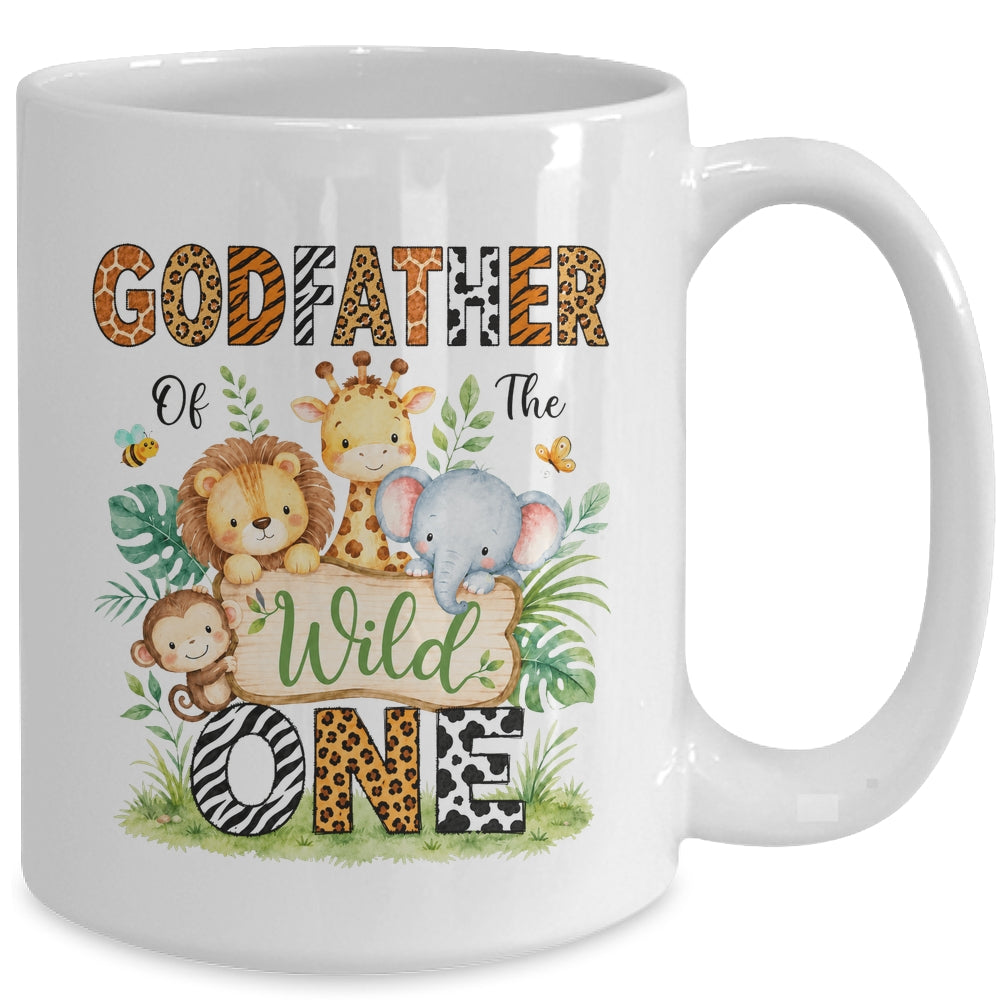 Godfather Of The Wild One First Birthday Boy Jungle Safari Mug | siriusteestore