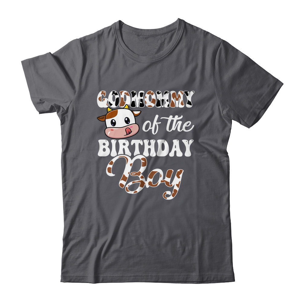 Godmommy Of The Birthday Boy Cow Farm 1st Birthday Boy Shirt & Hoodie | siriusteestore