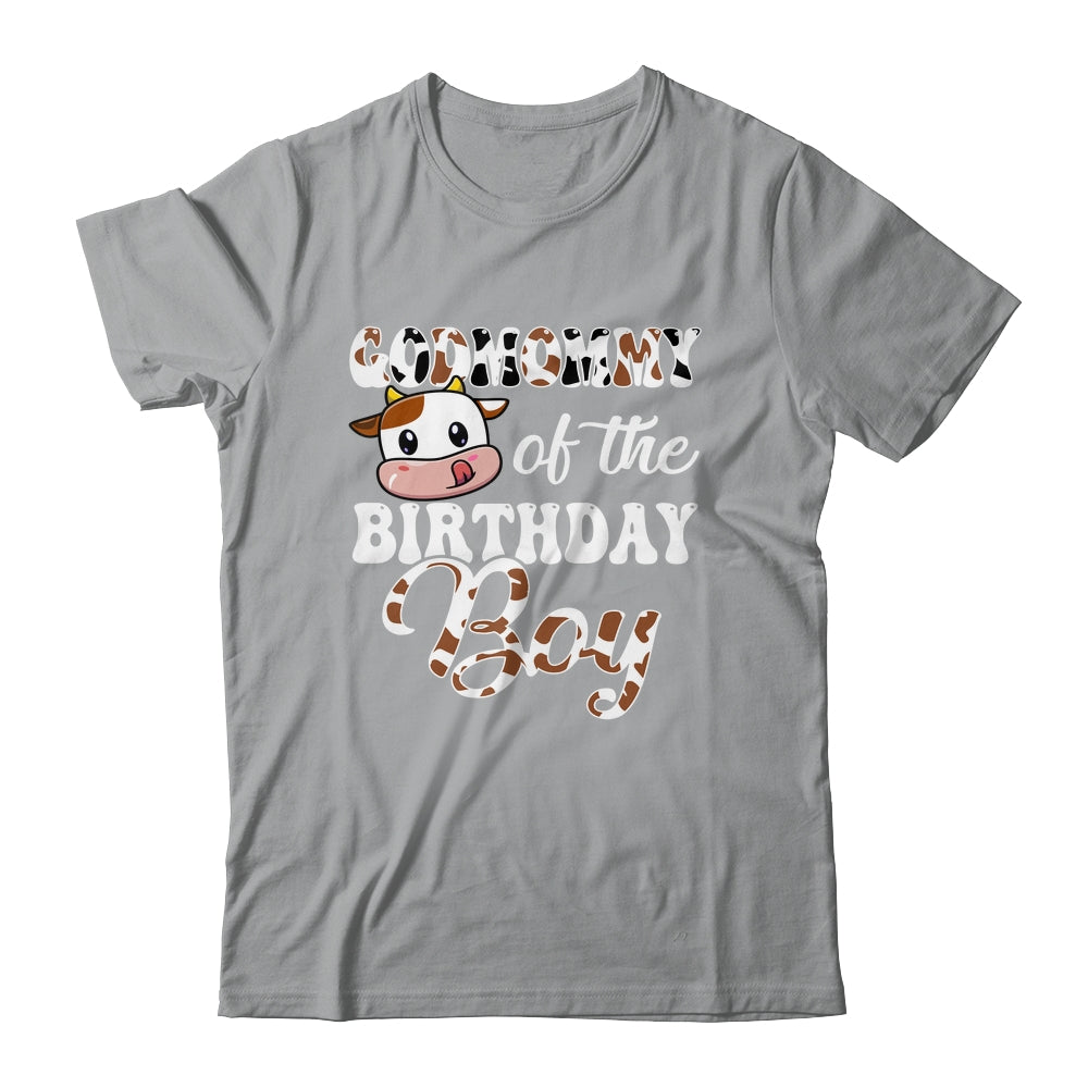 Godmommy Of The Birthday Boy Cow Farm 1st Birthday Boy Shirt & Hoodie | siriusteestore