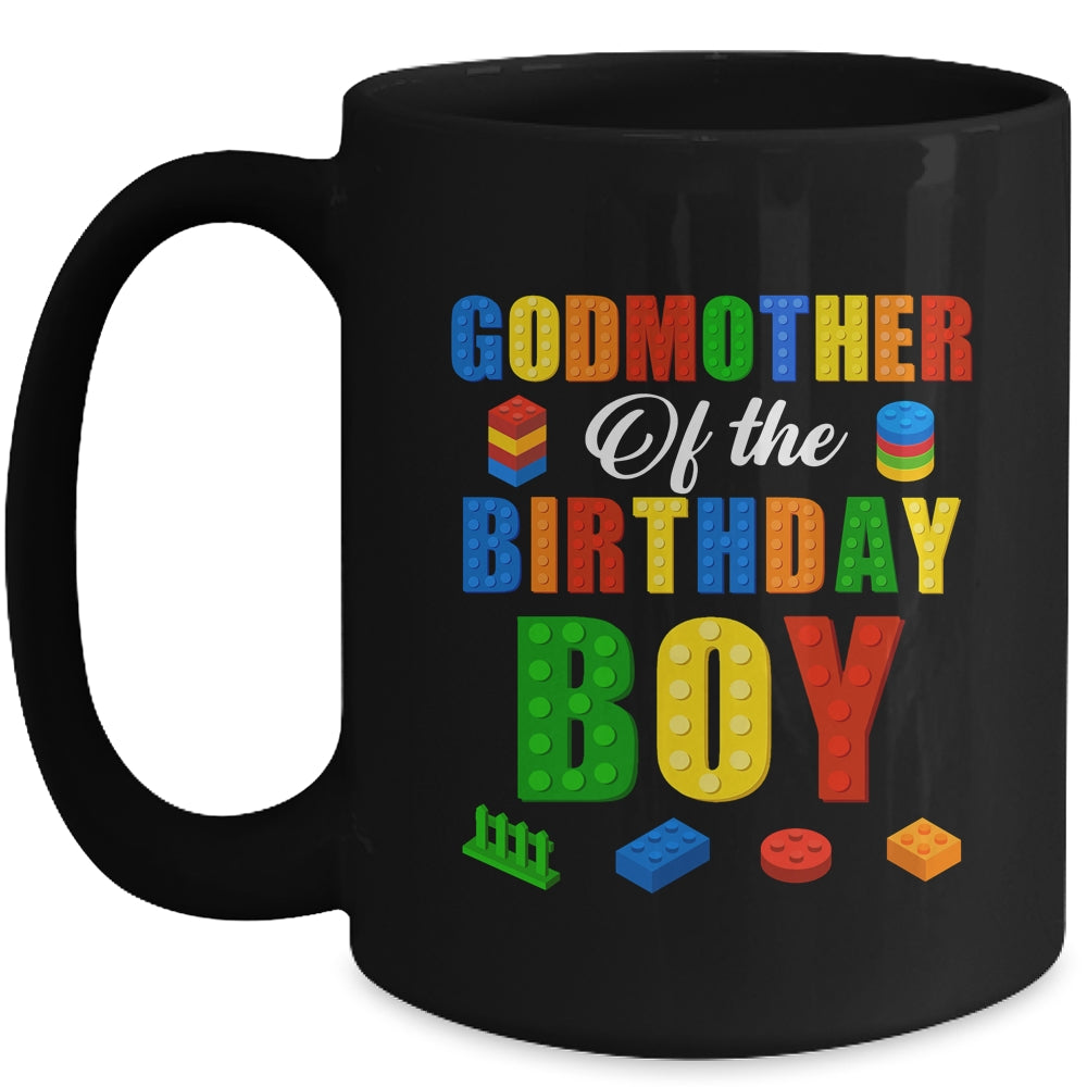 Godmother Birthday Boy Master Builder Building Bricks Blocks Mug | siriusteestore