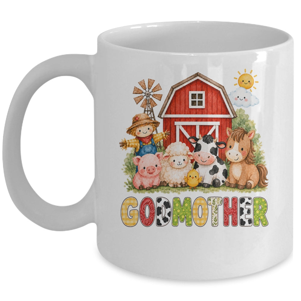 Godmother Farm Cow 1St Birthday Girl Boy Matching Family Mug | siriusteestore