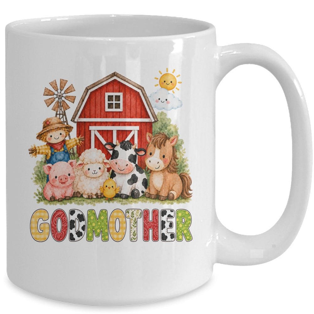 Godmother Farm Cow 1St Birthday Girl Boy Matching Family Mug | siriusteestore