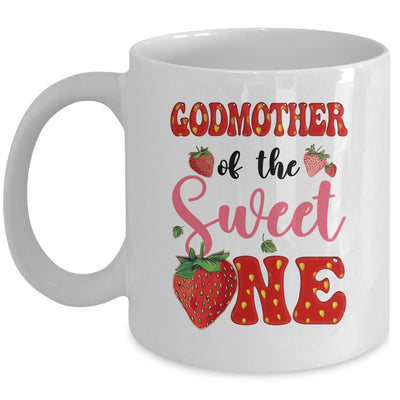 Godmother Of Sweet One Strawberry Frist 1st Birthday Girl Mug | siriusteestore