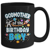 Godmother Of The Birthday Boy Astronaut Family Space Planets Mug | siriusteestore