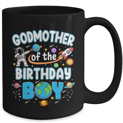 Godmother Of The Birthday Boy Astronaut Family Space Planets Mug | siriusteestore