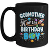 Godmother Of The Birthday Boy Astronaut Family Space Planets Mug | siriusteestore