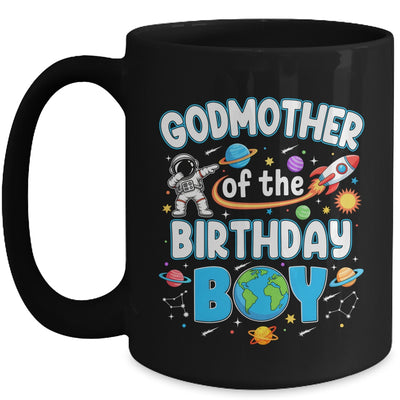 Godmother Of The Birthday Boy Astronaut Family Space Planets Mug | siriusteestore