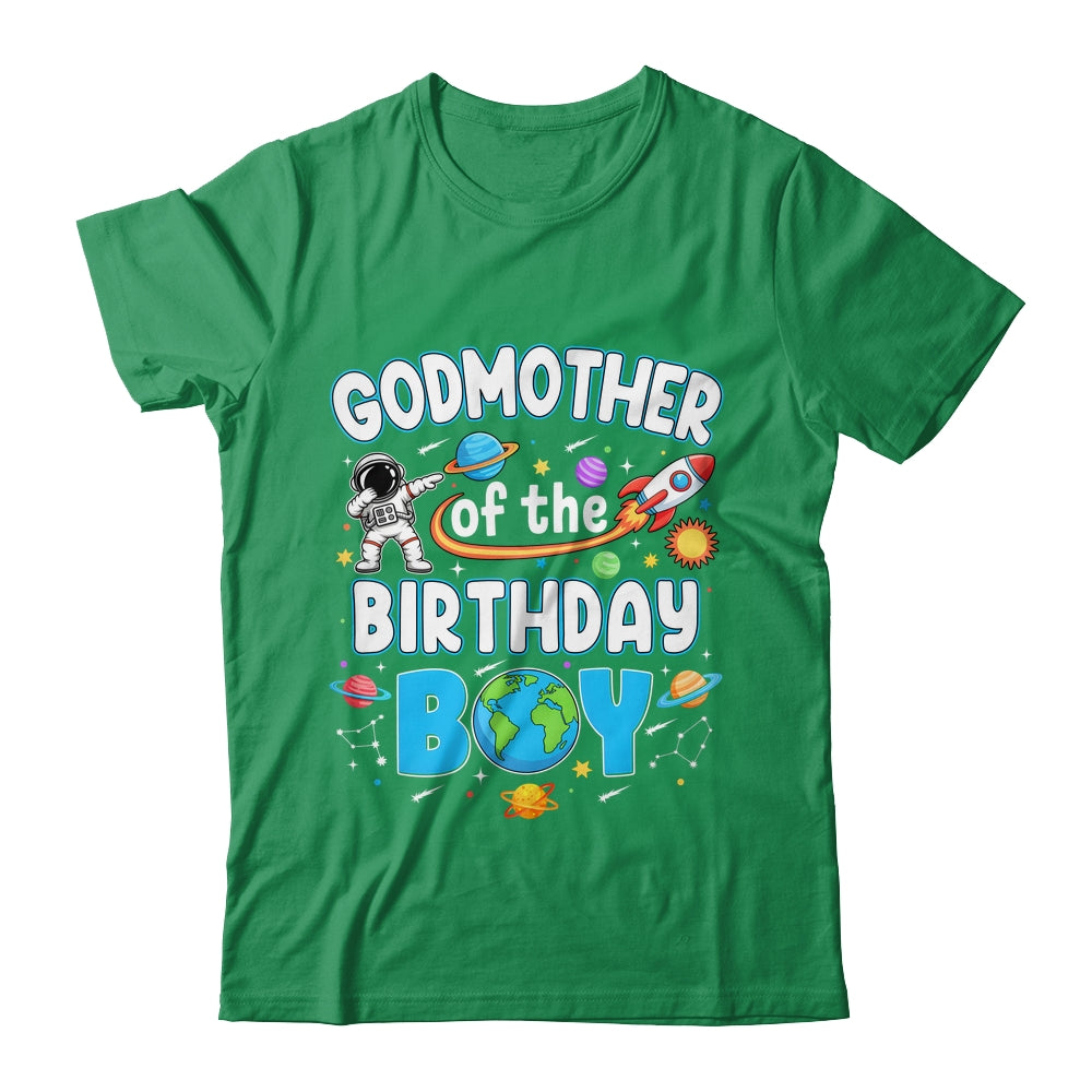 Godmother Of The Birthday Boy Astronaut Family Space Planets Shirt & Hoodie | siriusteestore