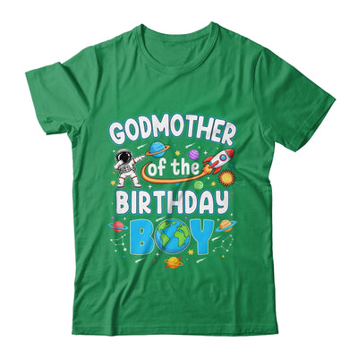 Godmother Of The Birthday Boy Astronaut Family Space Planets Shirt & Hoodie | siriusteestore