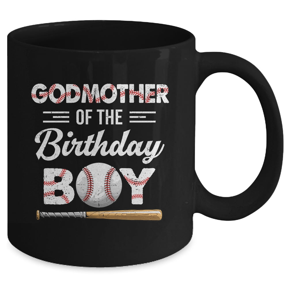 Godmother Of The Birthday Boy Baseball Matching Family Party Mug | siriusteestore