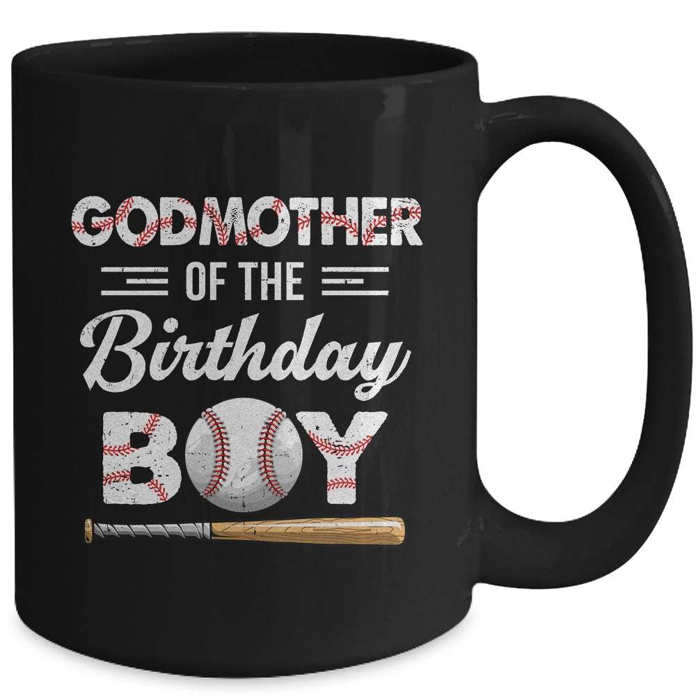 Godmother Of The Birthday Boy Baseball Matching Family Party Mug | siriusteestore