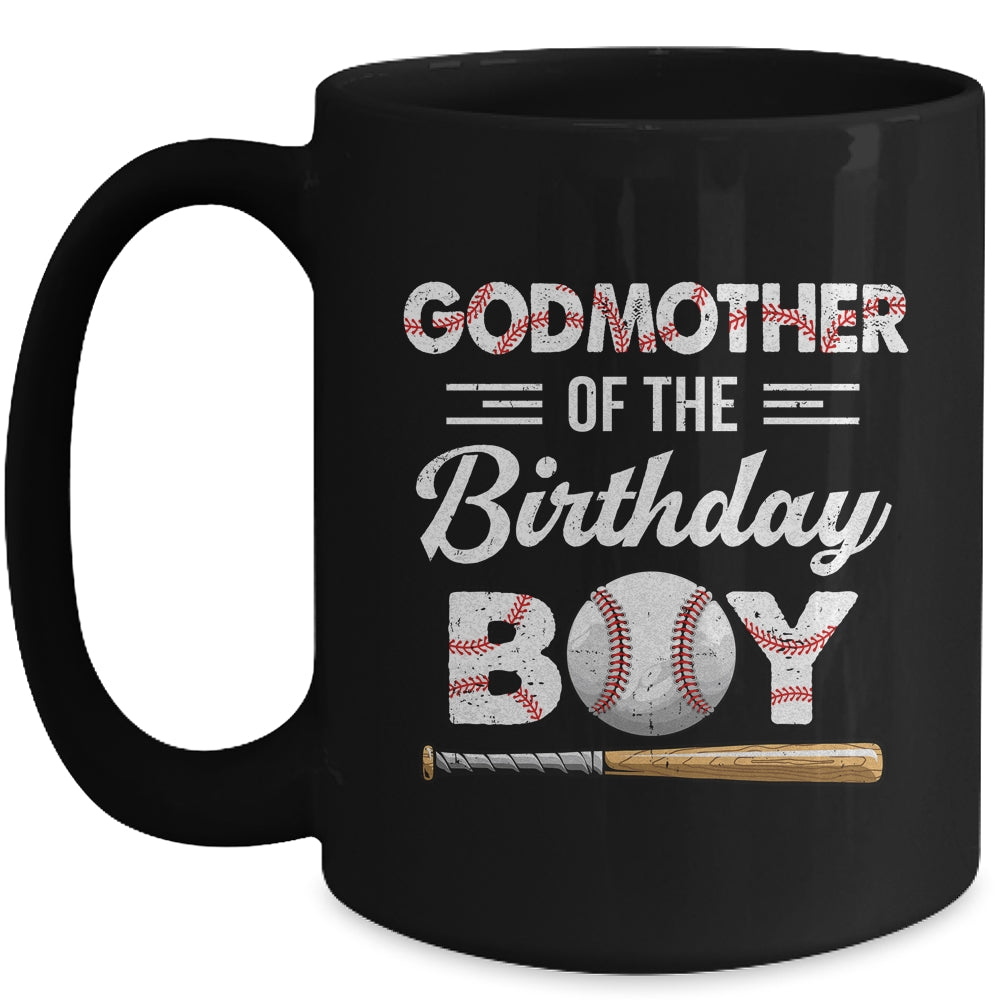 Godmother Of The Birthday Boy Baseball Matching Family Party Mug | siriusteestore