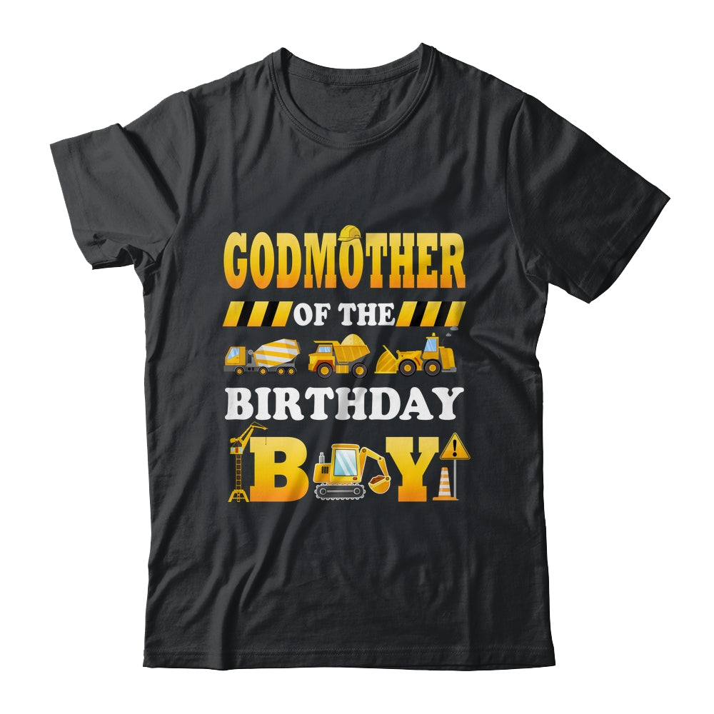 Godmother Of The Birthday Boy Construction Matching Family Shirt & Hoodie | siriusteestore