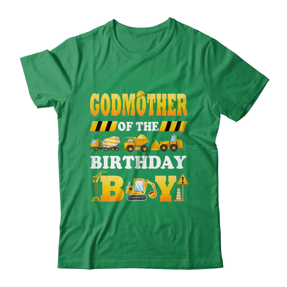 Godmother Of The Birthday Boy Construction Matching Family Shirt & Hoodie | siriusteestore