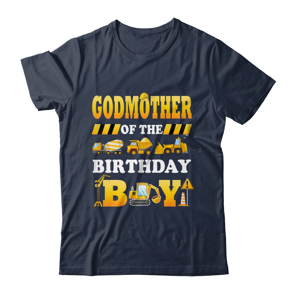 Godmother Of The Birthday Boy Construction Matching Family Shirt & Hoodie | siriusteestore