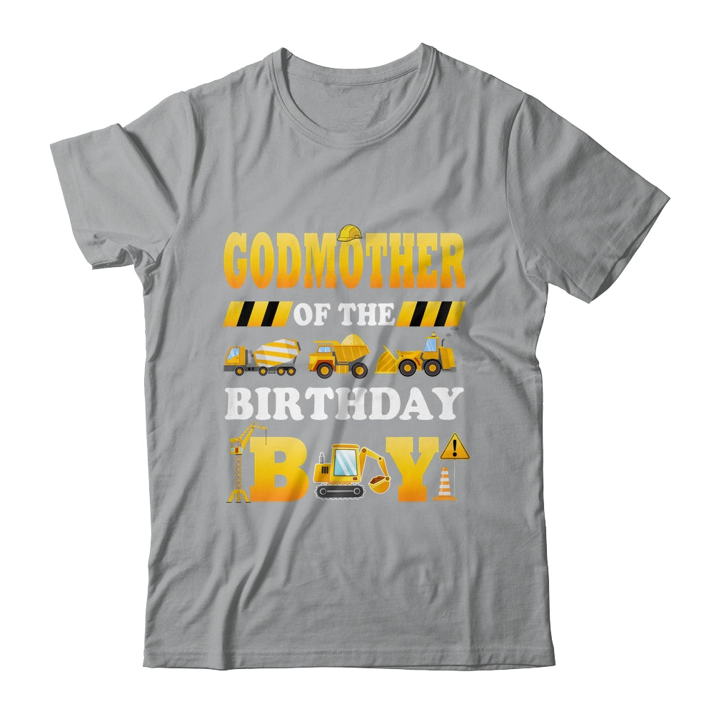 Godmother Of The Birthday Boy Construction Matching Family Shirt & Hoodie | siriusteestore