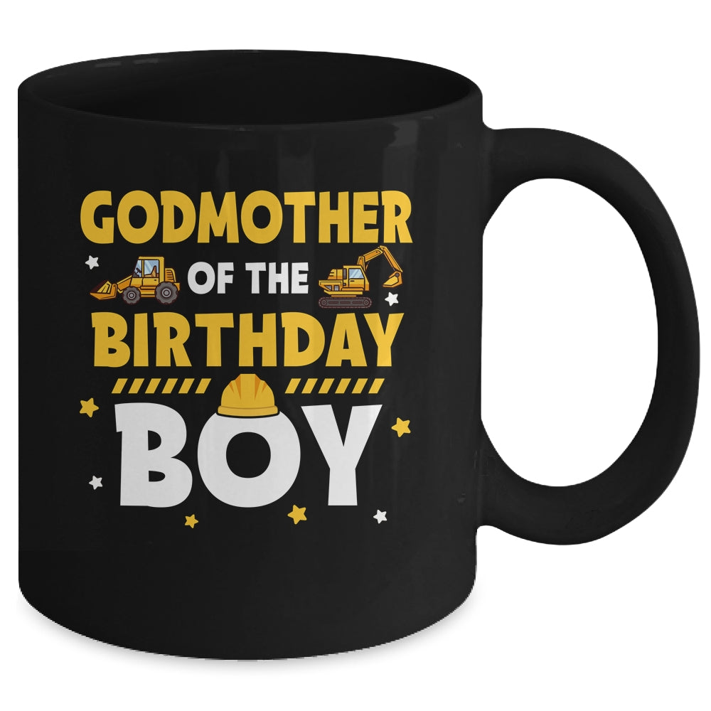Godmother Of The Birthday Boy Construction Worker Party Mug | siriusteestore