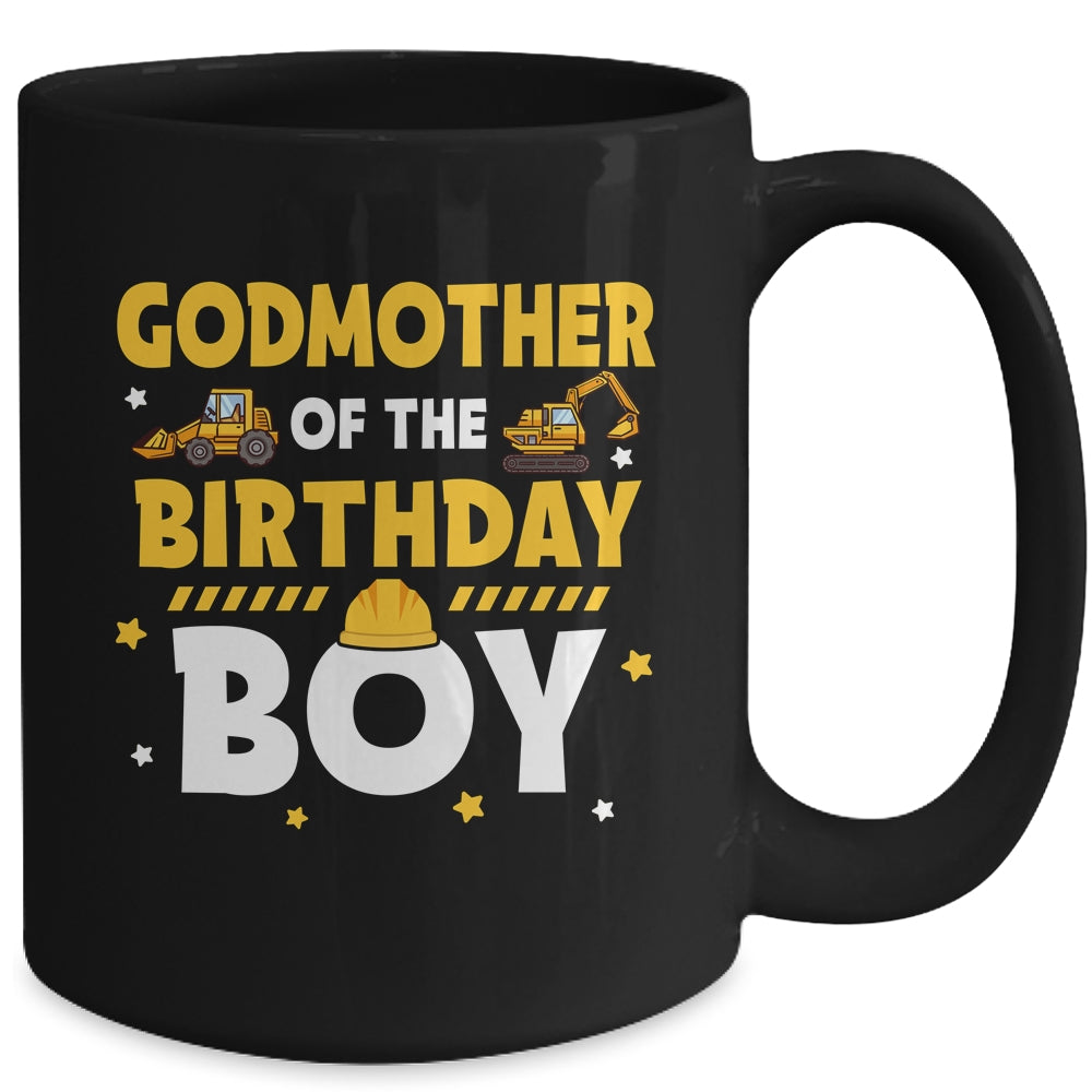 Godmother Of The Birthday Boy Construction Worker Party Mug | siriusteestore
