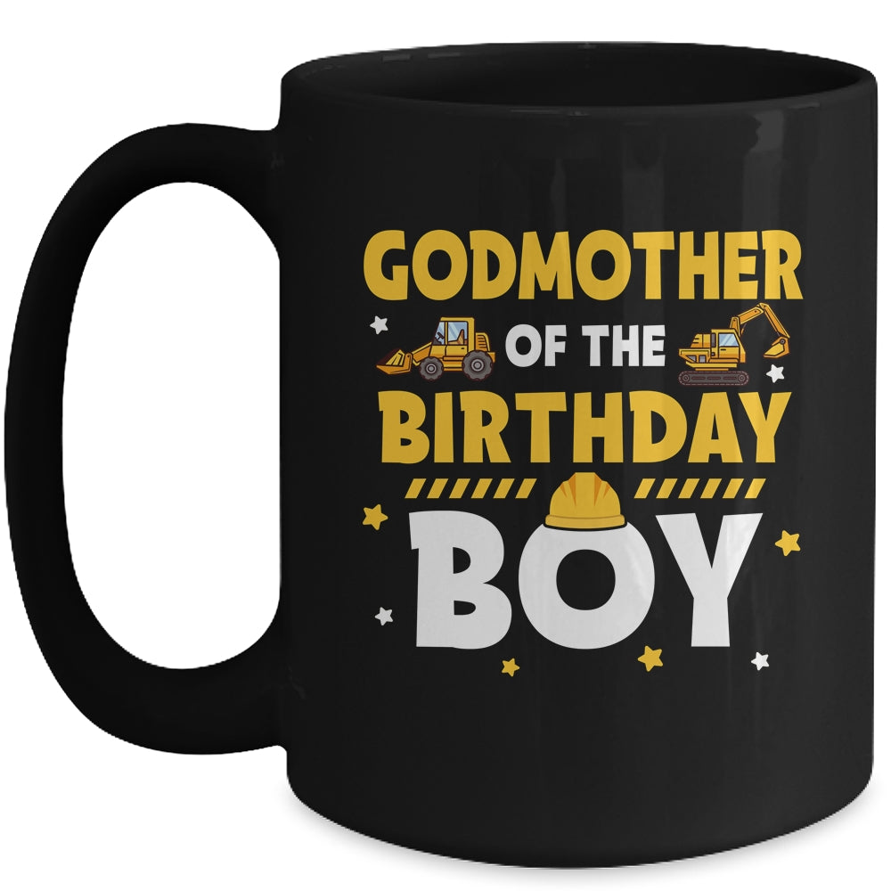 Godmother Of The Birthday Boy Construction Worker Party Mug | siriusteestore