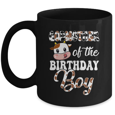 Godmother Of The Birthday Boy Cow Farm 1st Birthday Boy Mug | siriusteestore