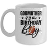 Godmother Of The Birthday Boy Football 1st Birthday Party Mug | siriusteestore