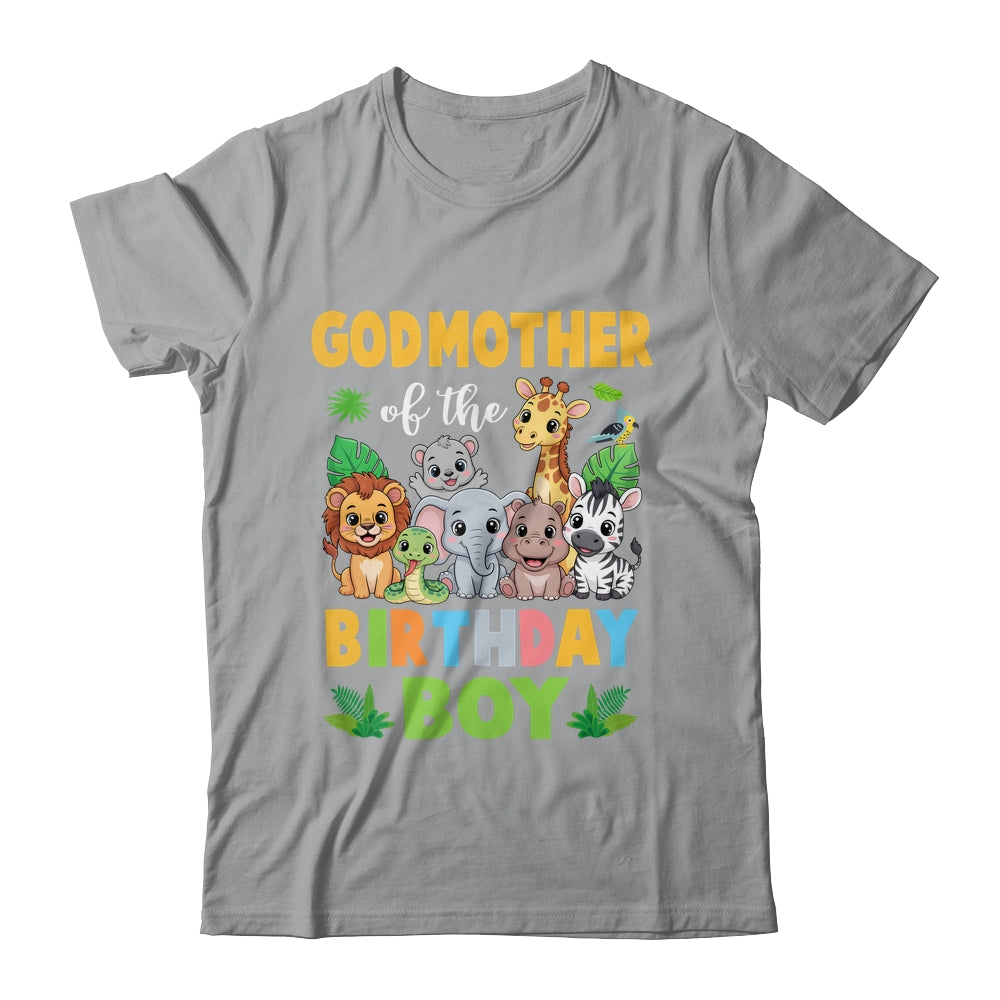 Godmother Of The Birthday Boy Kids Safari Jungle Animal Shirt & Hoodie | siriusteestore