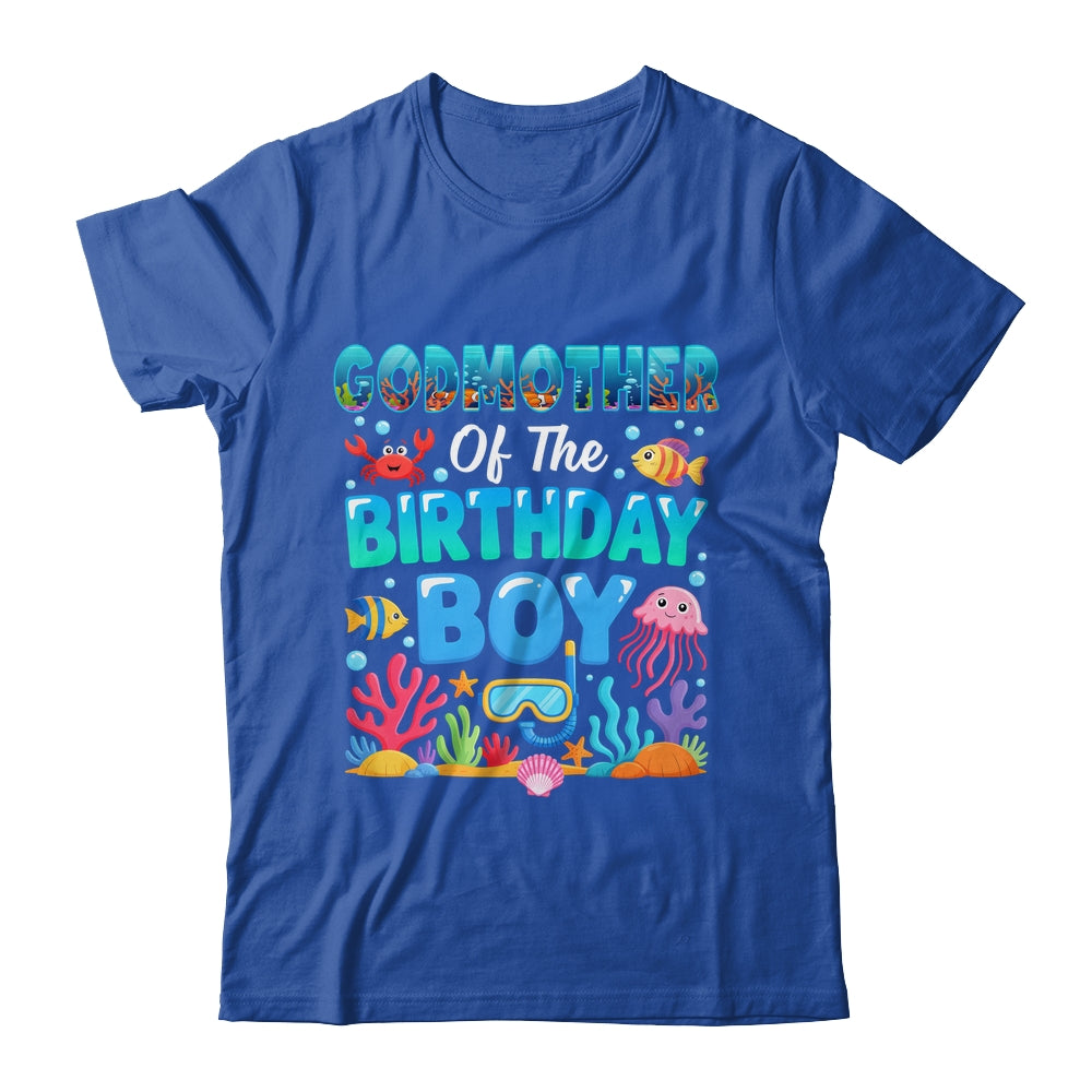 Godmother Of The Birthday Boy Sea Animals Ocean Aquarium Shirt & Hoodie | siriusteestore
