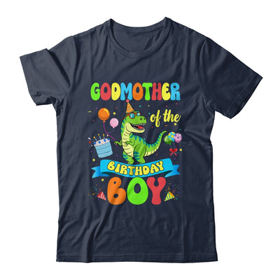 Godmother Of The Birthday Boy TRex Dinosaur Birthday Family Shirt & Hoodie | siriusteestore