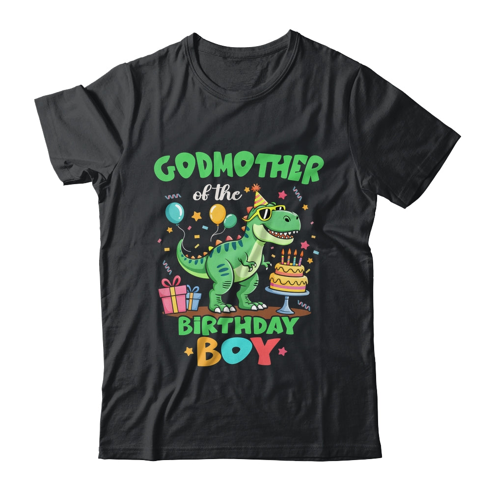 Godmother Of The Birthday Boy T Rex Dinosaur Family Party Shirt & Hoodie | siriusteestore