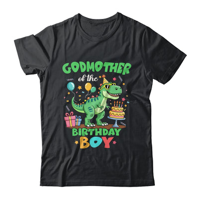 Godmother Of The Birthday Boy T Rex Dinosaur Family Party Shirt & Hoodie | siriusteestore