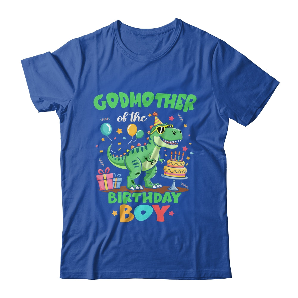 Godmother Of The Birthday Boy T Rex Dinosaur Family Party Shirt & Hoodie | siriusteestore