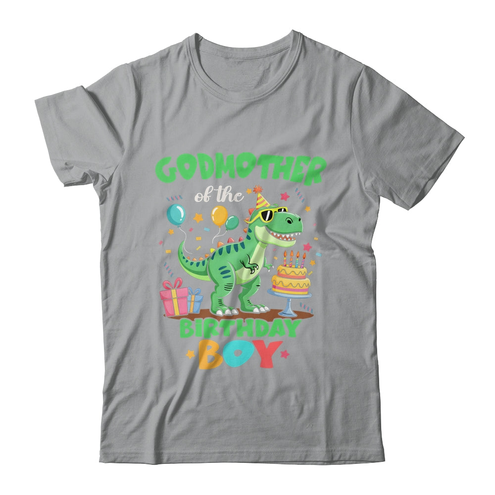 Godmother Of The Birthday Boy T Rex Dinosaur Family Party Shirt & Hoodie | siriusteestore