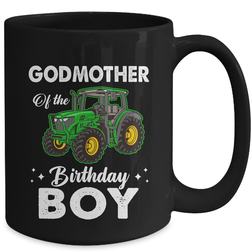 Godmother Of The Birthday Boy Tractors Farm Party Farmer Mug | siriusteestore