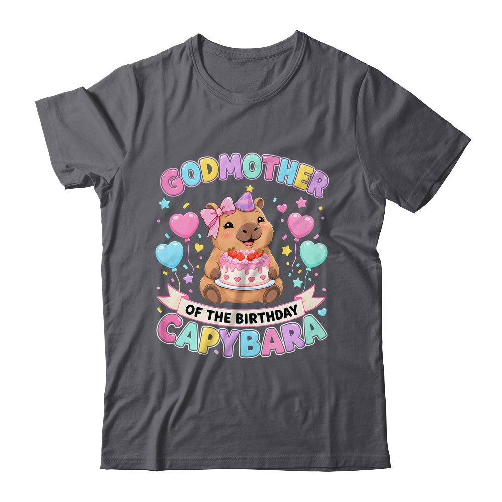 Godmother Of The Birthday Capybara Birthday Girl Family Shirt & Hoodie | siriusteestore